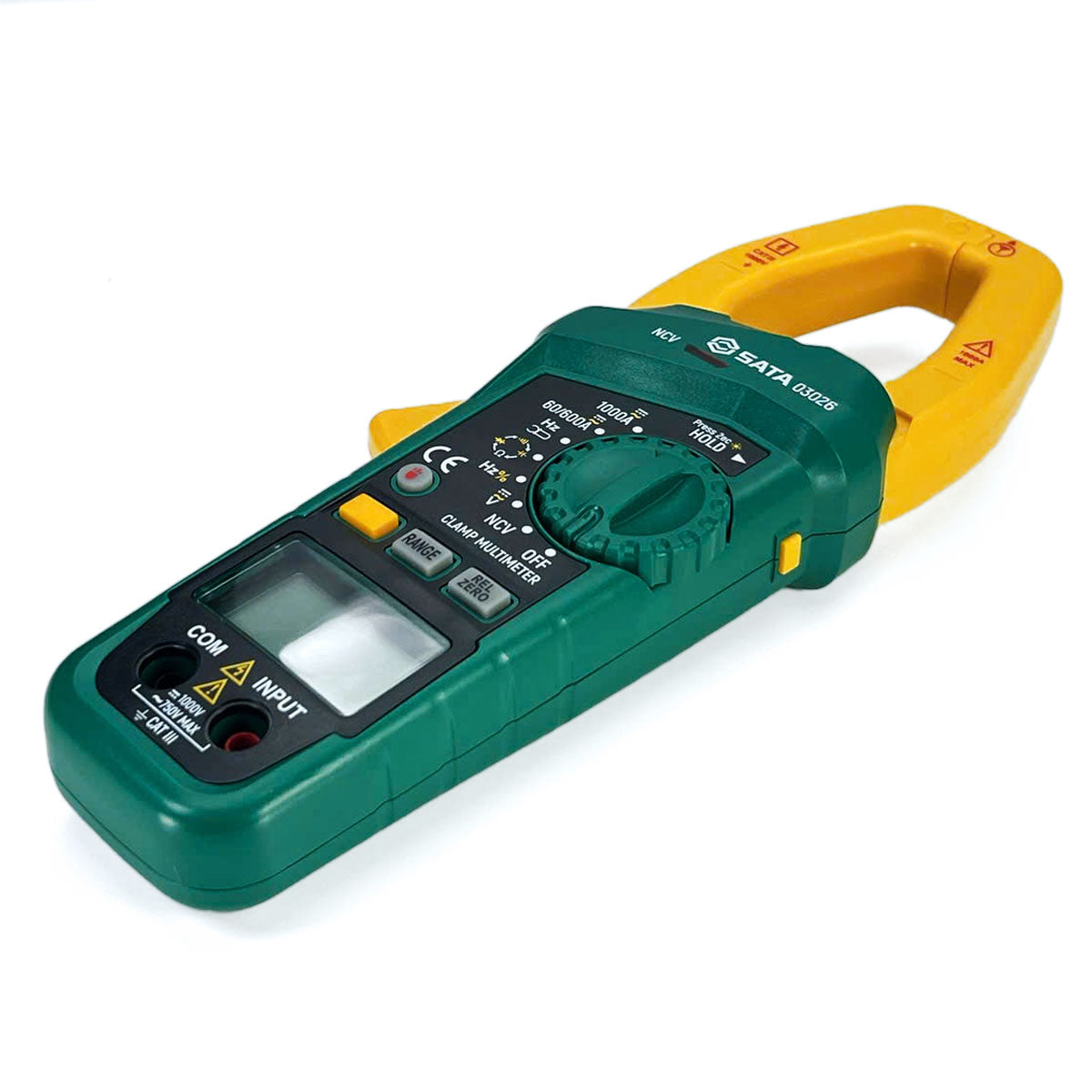 Đồng hồ ampe kìm đo kỹ thuật số đa năng SATA 03026 đo được AC/DC