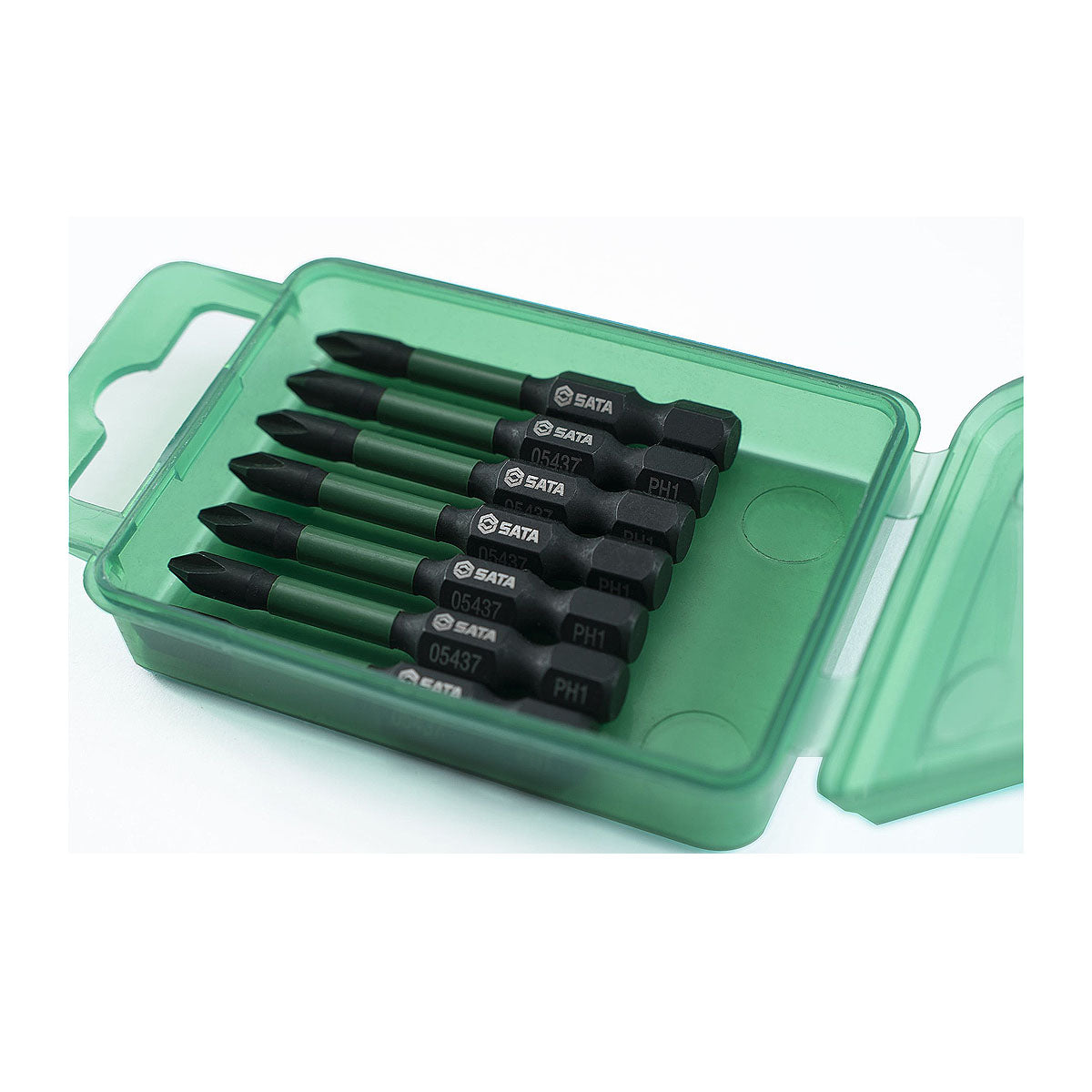 Bộ 10 mũi tua vít bake PH1 SATA 05437 dài 50mm, cốt 6.3mm