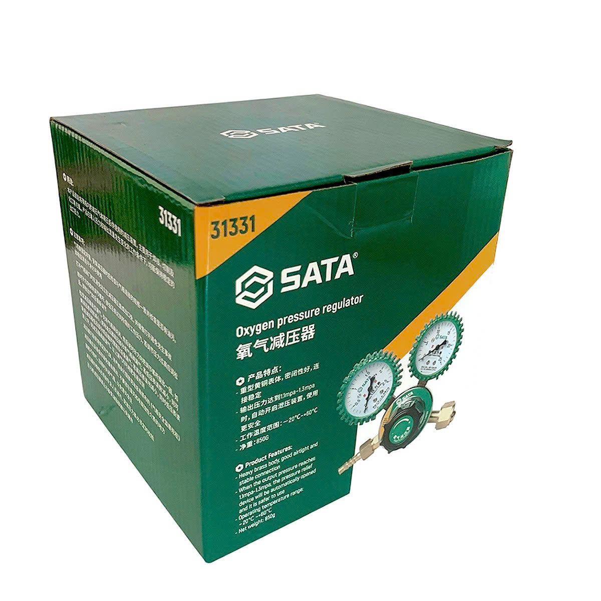 Đồng hồ điều áp khí Oxy ren trong SATA 31331