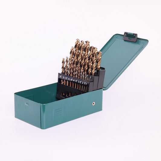 Bộ 25 mũi khoan Inox SATA 52825 thép M35 mạ Coban 5% (từ 1mm - 13mm)