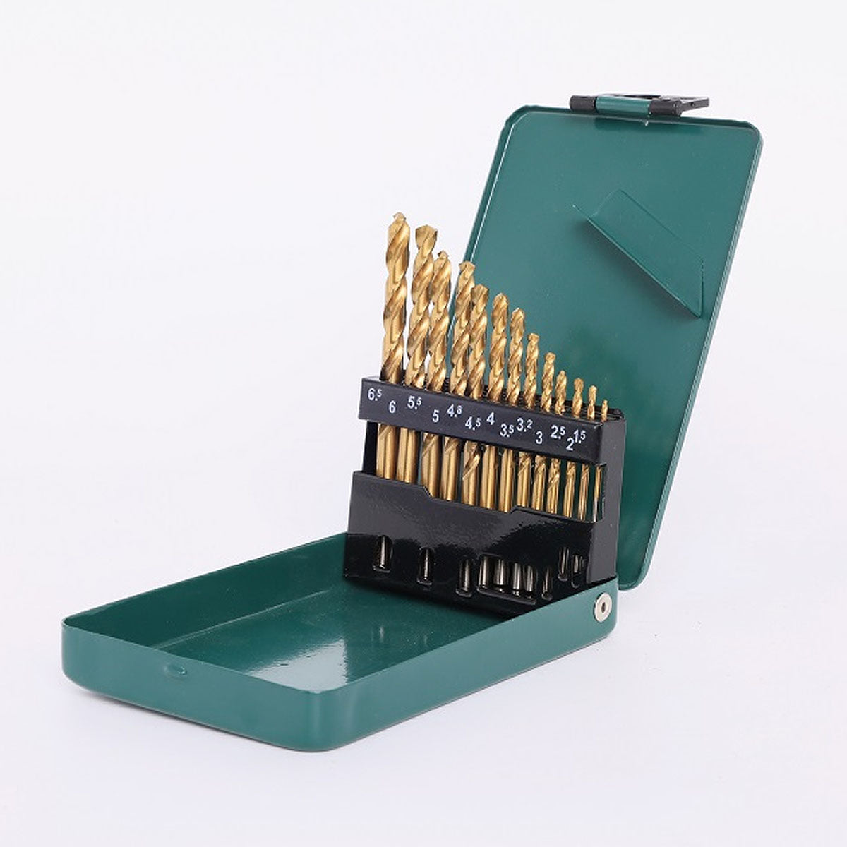 Bộ 13 mũi khoan tiểu li HHS mạ Titan thân xoắn đuôi trơn SATA 52913 (từ 1mm - 6mm)