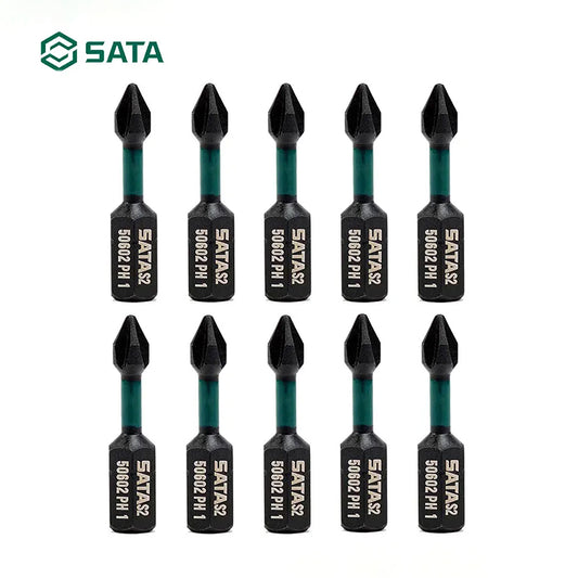 Bộ 10 mũi bắn vít bake chuôi lục giác 6.35mm SATA