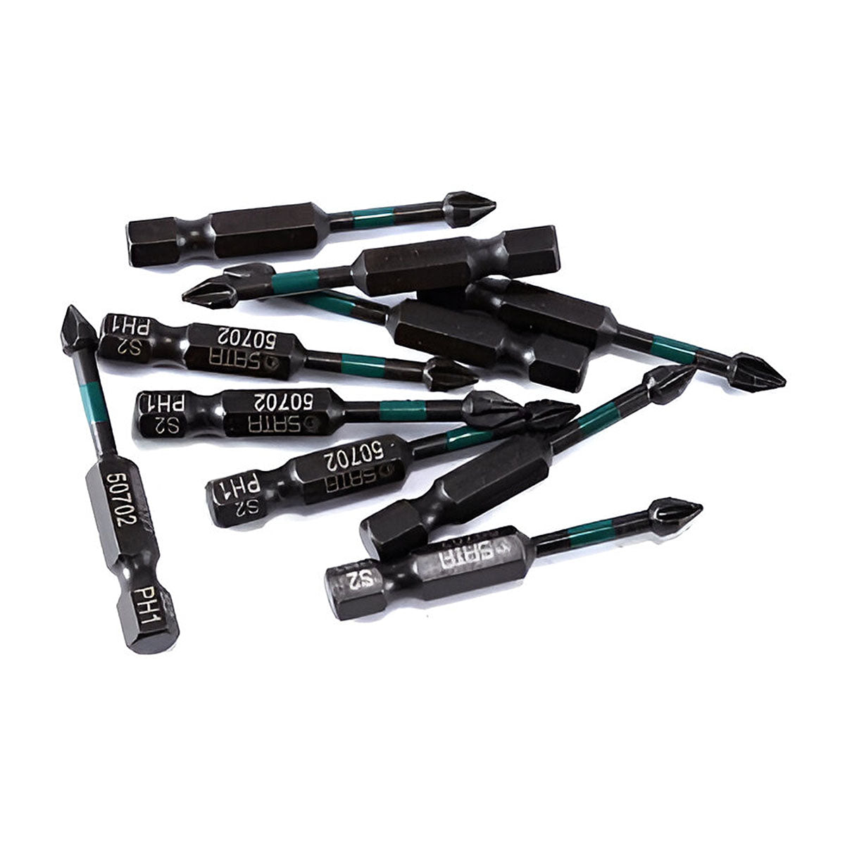 Bộ 10 mũi vít bake SATA cốt 6.35mm (1/4 inch), vật liệu thép Cr-Mo, đầu mũi có từ tính