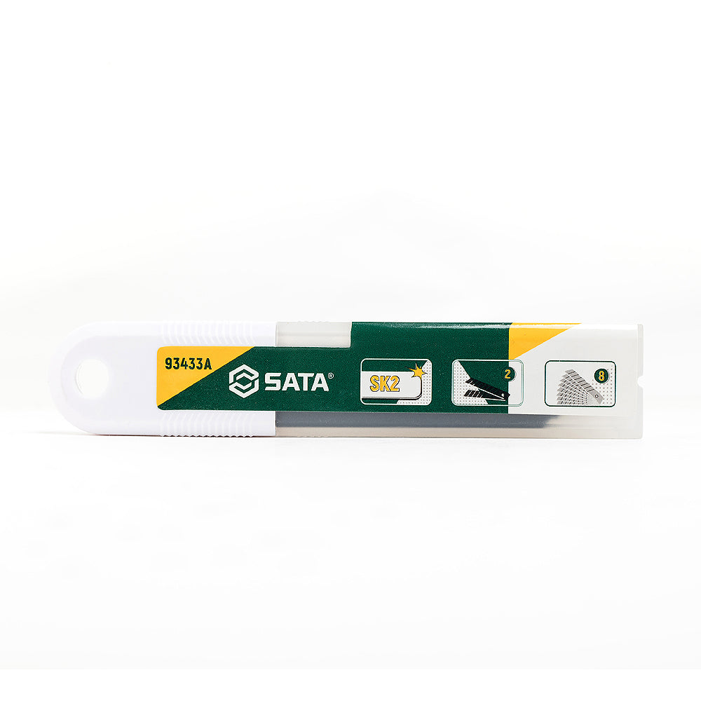 Bộ 10 lưỡi dao 18mm x 100mm thép SK2, SATA 93433A