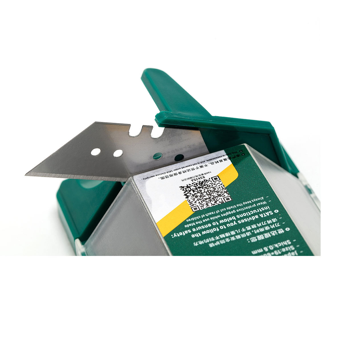 Bộ 100 lưỡi dao rọc giấy SATA 93435A, chất liệu thép SK2