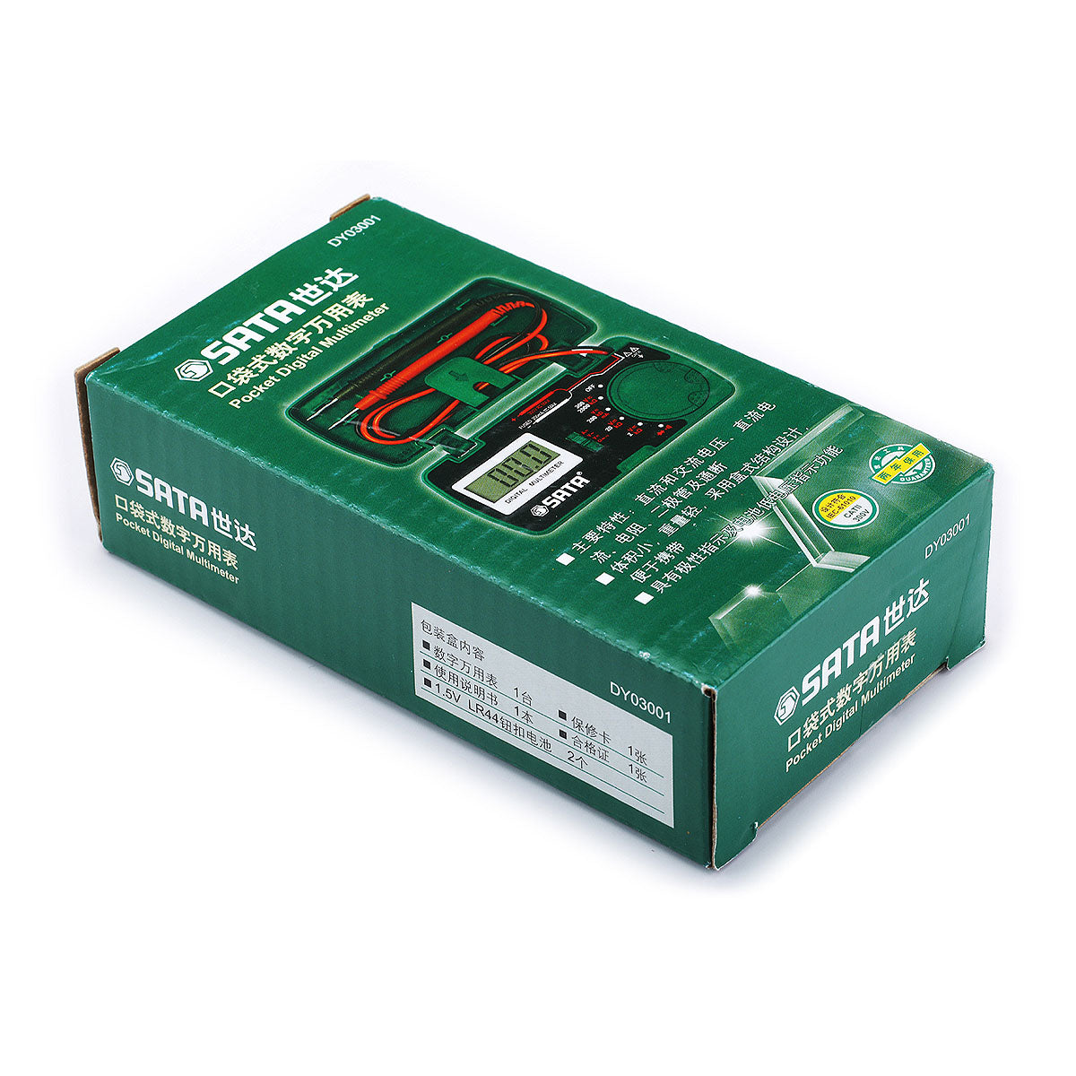 Đồng hồ vạn năng SATA DY03001 nhỏ gọn, màn hình kỹ thuật số